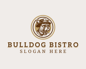 French Bulldog Hat logo design