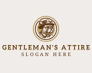 Gentleman Bulldog Pet logo design