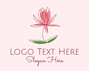 Stem - Minimalist Flower Bloom logo design