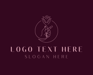 Eco - Artisanal Rose Decorator logo design