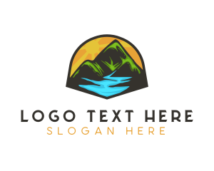 Mountain - Mountain Alps Adventure logo design