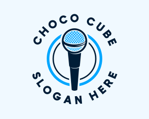 Singer - Audio Voice Microphone logo design