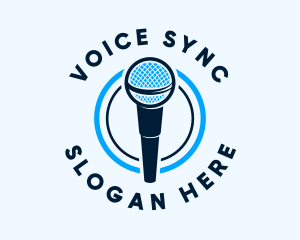 Dubbing - Audio Voice Microphone logo design