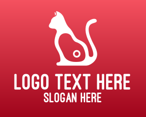 Silhouette - Cat Food Health logo design