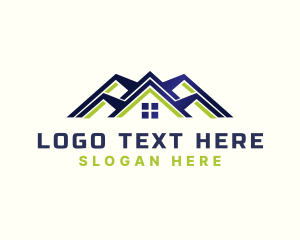 Contractor - Roof Real Estate Property logo design