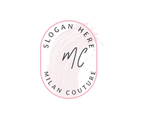 Feminine Cosmetic Watercolor logo design