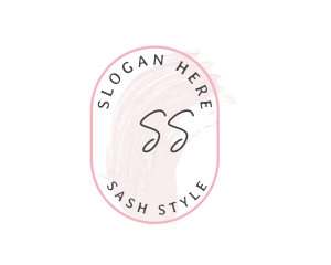 Feminine Cosmetic Watercolor logo design