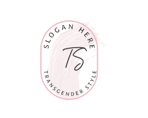 Feminine Cosmetic Watercolor logo design