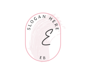 Feminine Cosmetic Watercolor logo design