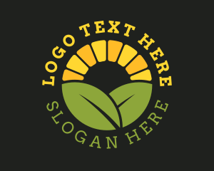Badge - Agriculture Leaf Farm logo design