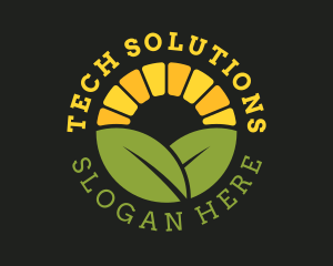 Renewable Energy - Agriculture Leaf Farm logo design