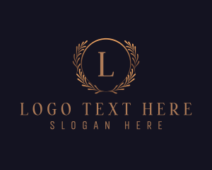 Spa - Elegant Wreath Decor logo design