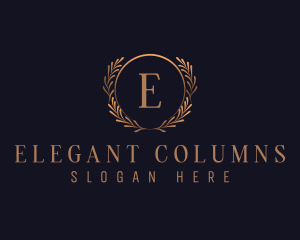 Elegant Wreath Decor logo design