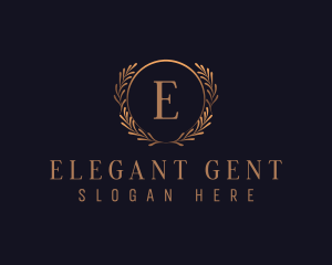 Elegant Wreath Decor logo design