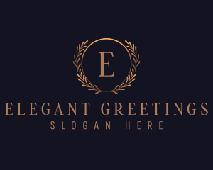 Elegant Wreath Decor logo design