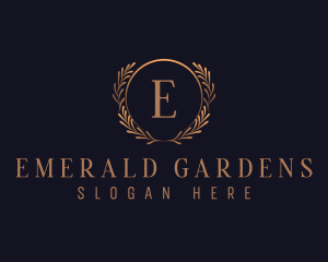 Elegant Wreath Decor logo design