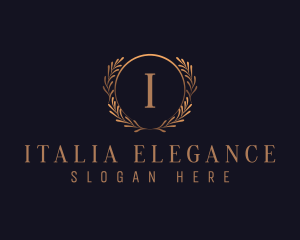 Elegant Wreath Decor logo design