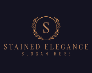 Elegant Wreath Decor logo design