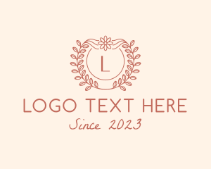 Wedding Planner - Floral Wedding Planner Wreath logo design