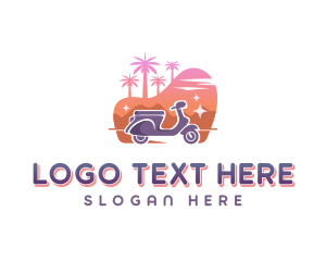 Travel Agency - Traveler Scooter Tour logo design