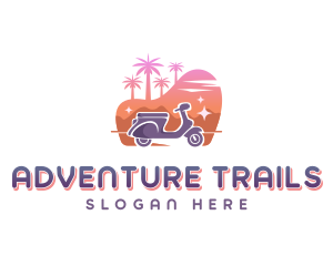 Traveler Scooter Tour logo design