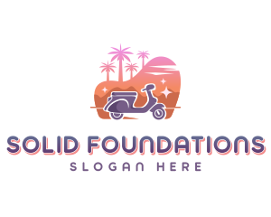 Road Trip - Traveler Scooter Tour logo design