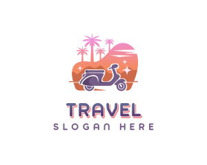 Traveler Scooter Tour logo design