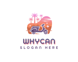 Tourist - Traveler Scooter Tour logo design