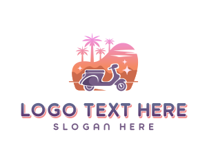 Tourism - Traveler Scooter Tour logo design