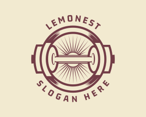 Personal Trainer - Dumbbell Fitness Gym logo design