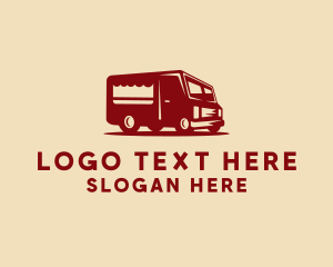 Van For Hire - Food Truck Kitchen logo design