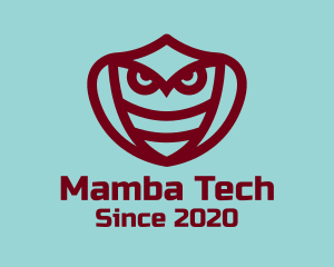 Mamba - Red Owl Cobra logo design