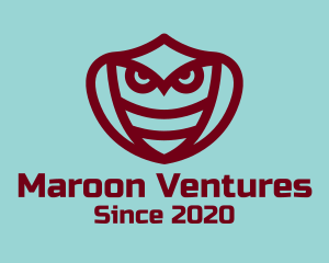 Maroon - Red Owl Cobra logo design