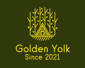 Golden Tree House  logo design