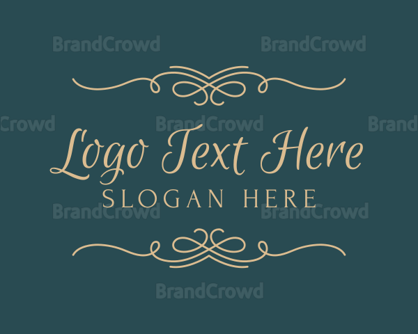 Elegant Border Wordmark Logo