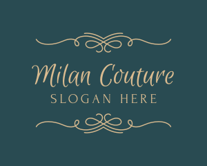 Elegant Border Wordmark logo design