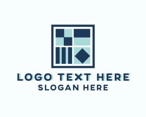 Interior - Tile Pattern Floor logo design