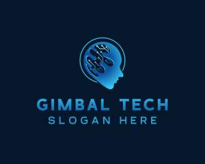 Artificial Intelligence Tech logo design