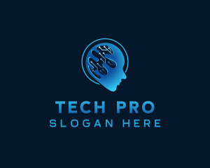 Artificial Intelligence Tech logo design