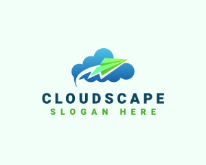 Flight Plane Cloud logo design