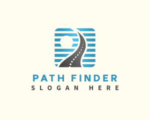 Way - Road Way Path logo design