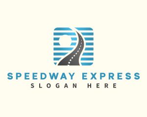 Freeway - Road Way Path logo design