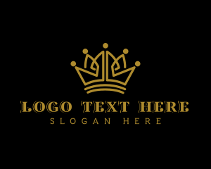 Pageantry - Elegant Royal Crown logo design
