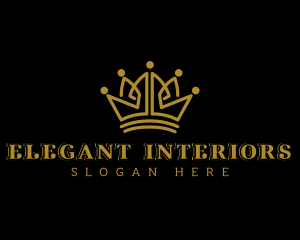 Elegant Royal Crown logo design