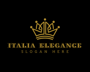 Elegant Royal Crown logo design