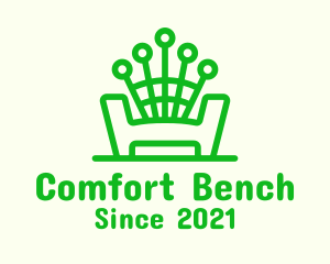 Bench - Green Chair Bench logo design