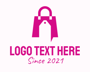 Outlet Store - Pink Discount Handbag logo design