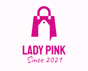 Pink Discount Handbag logo design