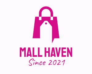 Pink Discount Handbag logo design