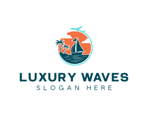 Yacht - Vacation Beach Resort Yacht logo design